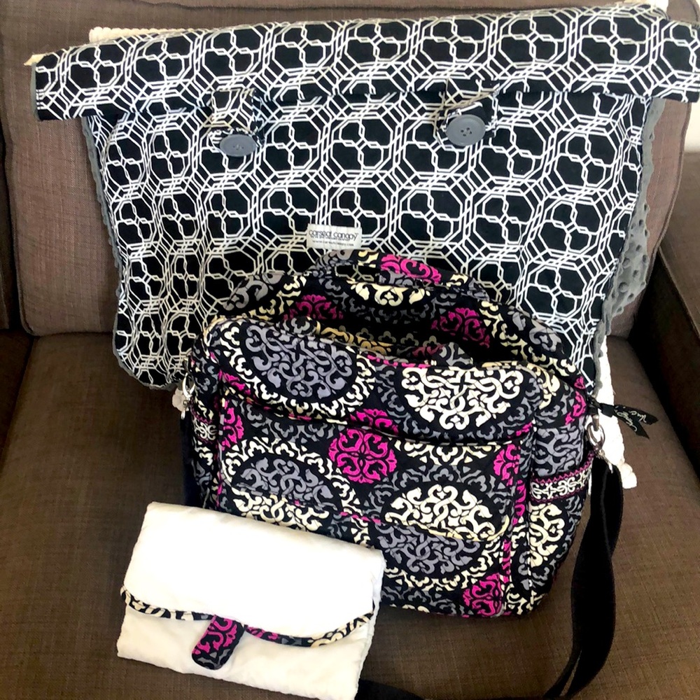 Vera Bradley baby bag and car seat cover